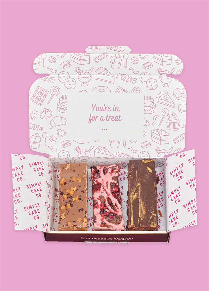 Box of 3 Valentine's Specials Brownie Box
